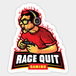 Rage Quit Gaming Sticker